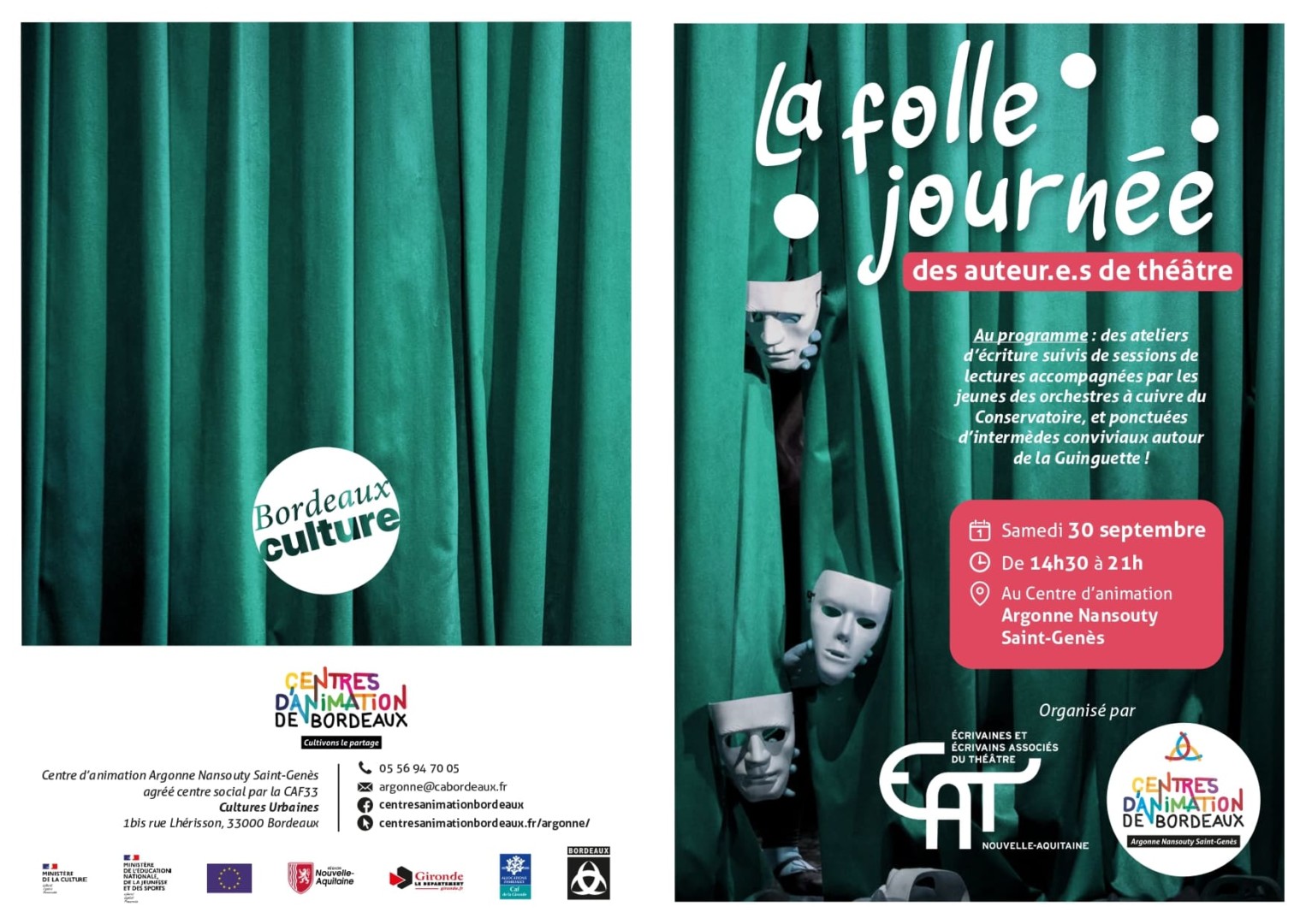 La Folle journée des auteur.e.s de théâtre
