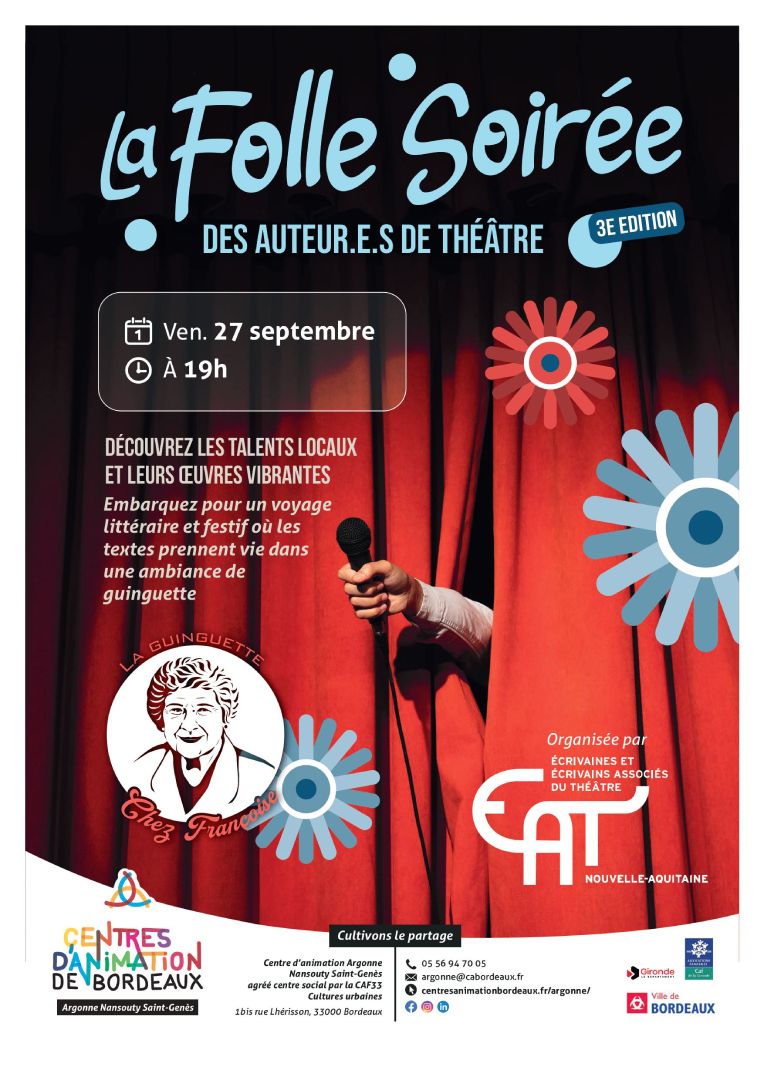 La folle soirée des auteurs.e.s de théâtre